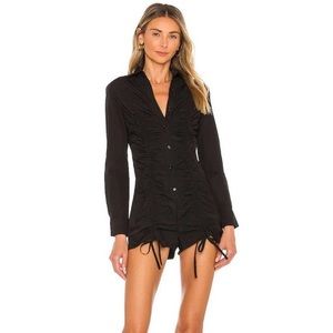 REVOLVE Superdown Candice ruched romper size XS